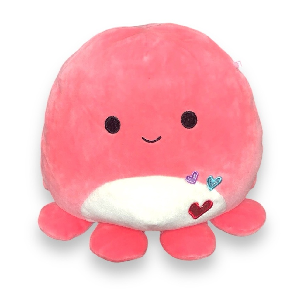 Squishmallow 9" Bee Happy Abby Pink Octopus Valentine’s Day Aldi Exclusive